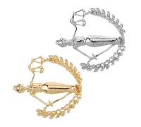 BESPORTBLE 2pezzi Spilla Da Bavero Simbolo Di Bilanciamento Accessori Per Cause Legali Spilla in Lega Per Colletto Di Camicia Gioielli Da Avvocato Simbolo Di Giustizia Per Giudice e Abbigliam