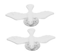 BESPORTBLE 2pezzi Spilla Forma Di Piccione Della Pace in Miniatura Distintivo Spirituale Accessorio Per Prima Comunione La Cresima e Celebrazioni Religiose