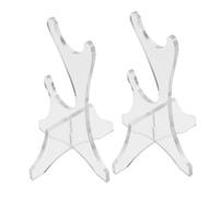 BESPORTBLE 2pezzi Supporto Per in Acrilico Doppio Portaspada Decorativo Da Tavolo Per Esposizione Di Spade e Forniture Per Casa