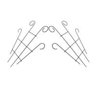 BESPORTBLE 2pezzi Traliccio per Piante Rampicanti da Esterno in Metallo e Filo di Ferro Supporto per Vasi e Fiori Stelo Struttura per Arrampicata da Giardino per Architettura del Paesaggio De