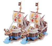 BESPORTBLE 2Sets Kit Puzzle per Barche Vela e Nave Pirata per Adulti e Educativo da Te per Stimolare Creatività