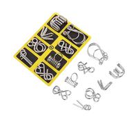 BESPORTBLE 2sets Puzzle Ad Anello in Materiali Puzzle Sfida e Divertimento Rompicapo Di Intelligenza Ispirato Alla Cultura Tradizionale Cinese Per Ragazzo Ragazza e Adulti