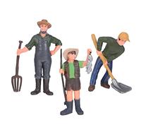 BESPORTBLE 3 Figurine Contadini Realistiche per Diorami Miniature Lifelike per Modellismo Decorazione e Accessorio per Progetti Scolastici e