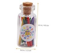 BESPORTBLE 3 Impostati Mini Matitoni Colorati Decorativi in Accessori per Miniature e Decorazioni per Casette delle Design Elegante e Dettagli Realistici