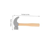 BESPORTBLE 3 Martelli in Legno Educativo Montessori con Design Realistico Sicuro e Sostenibile per Attività Costruzione e Feste Compleanno