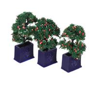 BESPORTBLE 3 Miniature Potted Fruit Trees Realistic Artificial Indoor Plants For Dollhouse Decor Creative Photography Props And Small House Accessories