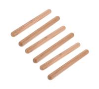 BESPORTBLE 3 paia Claves in Legno Massiccio Naturali per Principianti Strumenti Musicali per Ragazzi per Sviluppare Senso del Ritmo