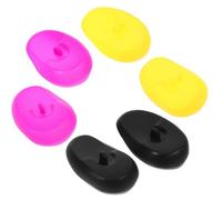 BESPORTBLE 3 Paia Copriorecchie Protezione Auricolare Riutilizzabili in Silicone Contro Acqua e Colorante per Tintura Chioma per Trattamenti di Bellezza e Oli