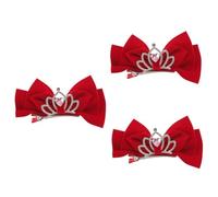 BESPORTBLE 3 Pezzi accessorio per a molletta Accessori per per ragazze clip accessori per ad arco accessori per per per ragazze rosso