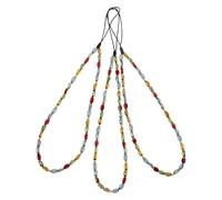 BESPORTBLE 3 Pezzi Braccialetti Telefono con Perline Resilienti e Leggeri Cinturini da Polso alla Moda per Cellulare Charm Decorativi per Chiavi Borse e Accessori da Vacanza