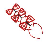 BESPORTBLE 3 Pezzi fasce sportive per la festa decorazioni per feste di calcio copricapo femminile fascia per donne fascia divertente fasce per cosplay boppers da calcio plastica rosso