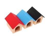 BESPORTBLE 3 Pezzi Mini Casetta Cane in Legno per Casa delle Bambole da Rosso Blu Nero Accessori per Giardino e Scena Esterna Compatibile con Mobili e Animali in Miniatura