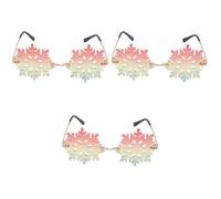 BESPORTBLE 3 Pezzi Occhiali da Sole Decorativi da Festa, Stile Classico, | Accessorio Scenico per Feste e Spettacoli, Plastica e Metallo, Adatti a Tutti i Volti