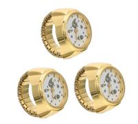 BESPORTBLE 3 Pezzi Orologio Ad Anello Elettronico Per Ragazze Orologio Ad Anello In Oro Per Signore io Ad Per Donne Anelli Piccolo io Ad Vintage io Ad