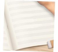 BESPORTBLE 3 pezzi Quaderni Spartiti Musicali per Chitarra e Pianoforte Taccuino per Composizione e Esercizi Formato Portatile per Principianti e Studenti di