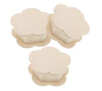 BESPORTBLE 3 Pezzi Scatola portaoggetti pannello in legno esagonale mensole sospese esagonali scatole del cuore tela esagonale abbellimenti a forma di di legno Beige