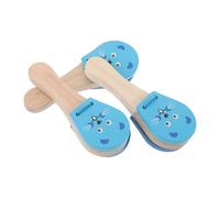 BESPORTBLE 3 Pezzi Strumenti Musicali in Legno per Castagnette Mano con Design Animale Facili da Impugnare per Apprendimento Musicale e Sviluppo Coordinazione Occhio Mano