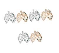 BESPORTBLE 3 Set Accessori Per Il Cuore Delle Foglie Spilla Spille E Pin Del Risvolto Pin Di Metallo Spille A Cuore Per Donna Heartbrooch Spille Da Donna Spille Di Organi Umani Lega 2 Pezzi*3