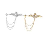 BESPORTBLE 3 Set Accessori Spilla Adorn Spilli Guarnitura Giolielli Soprammobili Decorazioni Spille Signora Formale Spillo Accessorio Di Abbigliamento Spilla Da Petto Alla Moda Lega 2 Pezzi*3