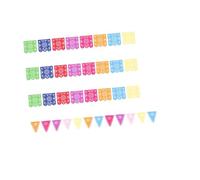 BESPORTBLE 3 Set Bandiere Messicane per Decorazioni Ghirlande per Dei Morti Riutilizzabili e Colorate per Eventi Indoor e Outdoor