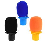 BESPORTBLE 3 Set Coperture Protettive Antiscivolo per Microfoni Wireless Manicotti Schiuma Resistente per Concerti Ktv e Installazione Facile e Design Elegante Nero