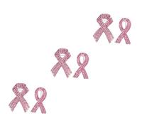 BESPORTBLE 3 Set Distintivo Di Delle Cure Pin Di Smalto Rosa Id Perno Del Nastro Di Consapevolezza Spilla Spilla Spille A Nastro Spilla Per Eventi Di Beneficenza Lega 2 Pezzi*3
