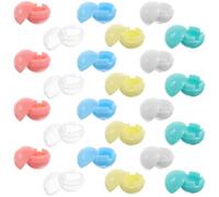 BESPORTBLE 30 Capsule Giocattolo Rotonde Vuote da 25 MM Mini Palline Premio Trasparenti Multicolore Contenitori Plastica Riutilizzabili per Bomboniere Giochi Scolastici e Distributori