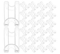BESPORTBLE 30 Ganci di Collegamento per Grucce Trasparenti, Impilabili Salvaspazio per Armadio, Clip di Estensione in Plastica per Organizzazione Verticale Abiti in Casa