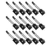 BESPORTBLE 30 Pezzi Fermacavi Regolabili con Base Autoadesiva Riutilizzabili per Organizzazione Cavi Elettronici Clip Fermacavo Adesive con Design Regolabile per Ufficio e Casa