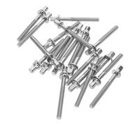 BESPORTBLE 30 Pezzi Viti Tensionamento per Rullante e Jazz Compatibili con Vari Modelli Installazione Facile e Precisa per Suono Migliorato Argento