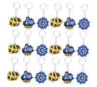 BESPORTBLE 30 Portachiavi Pirata Morbidi PVC per Decorazioni Compleanno con Ciondoli e Spade Accessori per e Borse Premi Classe
