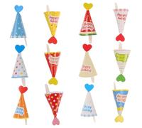 BESPORTBLE 36 Mini Cappelli Decorativi per Cupcake Compleanno Toppers Versatili per Dolci e Torte Decorazioni e Shower Design con Pois e Stelle Accessori Divertenti per Celebrazioni
