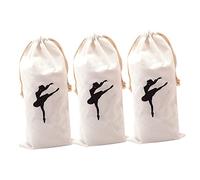BESPORTBLE 3Pcs Coulisse Sacchetto di Scarpe Ballo Ragazze Balletto Scarpe Sacchetto di Immagazzinaggio del Pattino Tote Inserto Organizzatore Ragazza Accessori Regalo Sacchetto