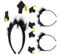 BESPORTBLE 3pezzi Cappello Da Laureato Cerc Hietto Per Cappello Di Laurea Fascia Per Capelli Da Laurea Decorazione Per Festa Di