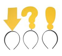 BESPORTBLE 3pezzi Cerchietto e Interrogativo Copricapo Divertente Per Halloween Accessori Per Servizi Fotografici Fascia Per Per Feste Di Capodanno