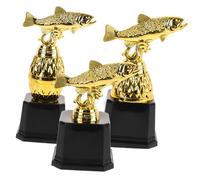 BESPORTBLE 3pezzi Coppa Forma di Pesca Premio per Concorso di Pesca Concorso Celebrazione Decorazione Cerimonia
