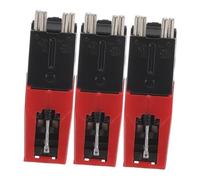 BESPORTBLE 3pezzi Puntina Per Giradischi Con Asta in Alluminio Di Punte in Ceramica Piezoelettrica Ricambio Per Giradischi Adatto Per Sostituzione e Riparazione