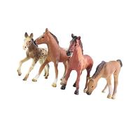 BESPORTBLE 4 Adornamenti per Cavallo Decorazioni Simulazione per Casa e Ufficio Statue per Giardino e Decorazioni per Scrivania Sicure e Ecologiche