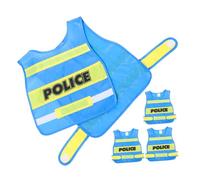 BESPORTBLE 4 Costume Poliziotto Gilet Leggero Traspirante per Halloween e Feste Outfit Cosplay Carriera Ruolo Scolastiche