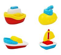 BESPORTBLE 4 Giocattoli da Bagno per Barchette da Bagnetto Colorate per Ragazzi e Ragazze Giochi Dacqua Sicuri e Stimolanti per Bagno e Doccia per Sviluppo Creatività e Coordinazione