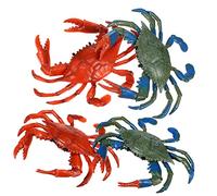BESPORTBLE 4 Giocattoli Granchio Galleggiante per Modelli Realistici in Materiale Sicuro Educativi e Divertenti per Piscina e Giochi Acquatici