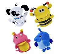 BESPORTBLE 4 Guanti Per La Doccia Per Guanti Esfolianti Per Pulizia e Portabilità Durante Viaggi e Soggiorni in Campeggio