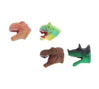 BESPORTBLE 4 Marionette da Dito per Teste Triceratopo Ceratosauro Velociraptor Giocattoli Creativi per Stimolare e La Relazione Genitore