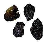 BESPORTBLE 4 Meteoriti Autentiche da Scrivania e Campioni Didattici per Decorazione Scientifica e Collezione