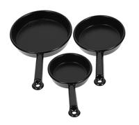BESPORTBLE 4 Mini Utensili Giocattoli Fare Forniture Padella Gadget Utensili in Miniatura Mini Roba Accessori in Miniatura Nero