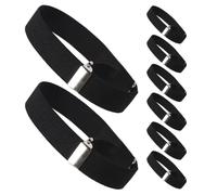 BESPORTBLE 4 paia Bracciali Regolabili Antiscivolo per Maniche Camicia Elastici Leggeri per Donna Ragazzi Supporti per Maniche Lunghe