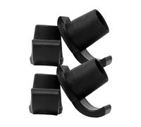 BESPORTBLE 4 Pezzi Accessori per pad del piede accessori camminatore pastiglie deambulatore per anziani parti accessori per camminatori fornitura di deambulatore plastica Black