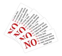 BESPORTBLE 4 Pezzi Adesivo per Cassetta Postale No Volantini in Pvc, Facile da Usare, Resistente per Porta e Cassetta Postale, per Casa e Ufficio