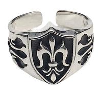 BESPORTBLE 4 Pezzi Anello Di Ancoraggio Gioielli Goth Anelli Di Metallo Per Uomo Gli Uomini Suonano Anello Regolabile Da Uomo Anelli Decorativi Gioielli Per Uomini Argento Acciaio Al Titanio