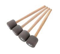 BESPORTBLE 4 Pezzi Bacchette per Batteria con in Legno Accessori per Strumenti Percussione Battenti Grancassa e Timpano per Musicisti e Studenti